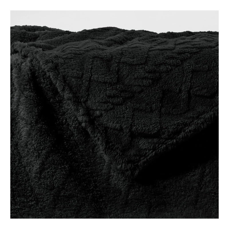 Frazada Texturizada Con Chiporro Manta Sherpa 150x200cm