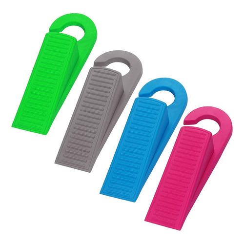 Set 2 Topes Para Puertas De Goma Seguridad Antideslizante Al Azar