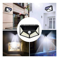Lampara Farol Solar 100 Led Exterior Sensor De Movimiento