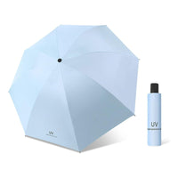 X2 Paraguas Uv Retractil Manual Sombrilla Bolsillo Portatil