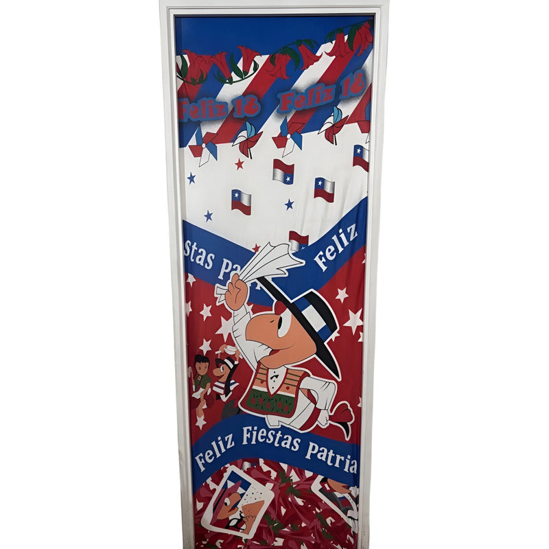 Funda De Puerta Decoración Fechas Patrias 100x210cm M9