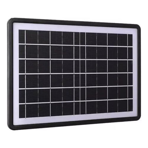Cargador Panel Solar Multifuncional Celular Energía Solar Negro 5v