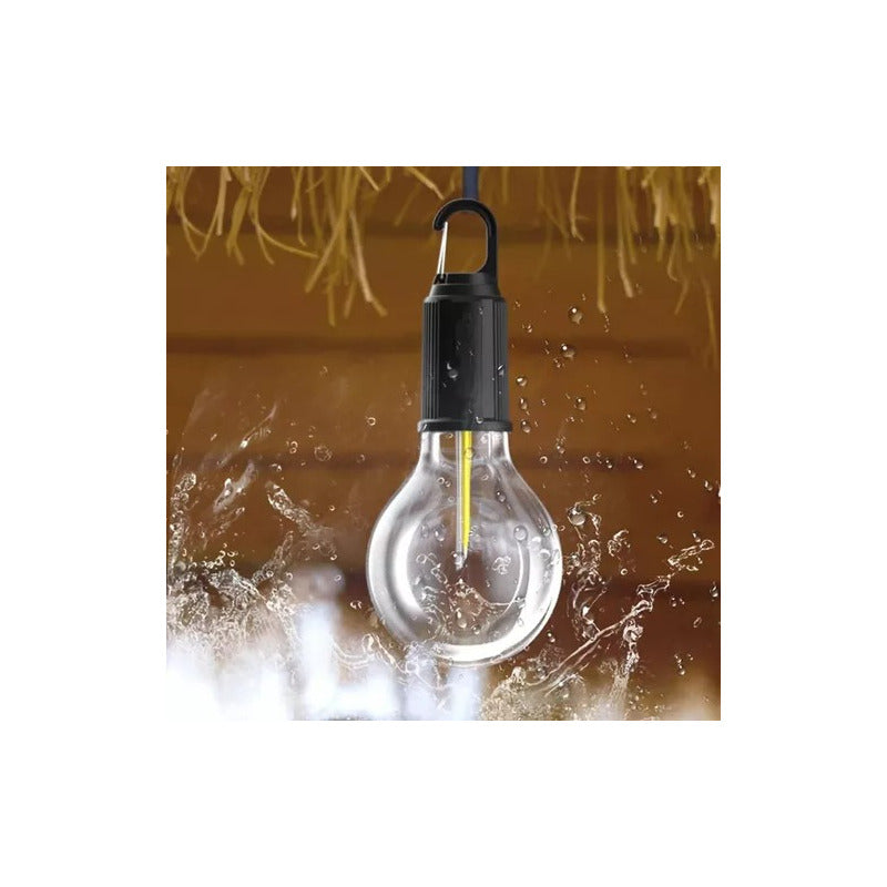 Pack 2 Ampolletas Led Recargable Camping Decoracion Portatil Cálida