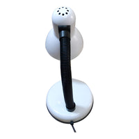 Lampara Escritorio Mesa Cuello Flexible Color De La Estructura Base Fija Blanca