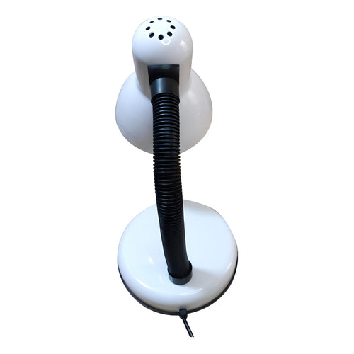 Lampara Escritorio Mesa Cuello Flexible Color De La Estructura Base Fija Blanca