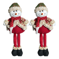 Pack 2 Monos Patas Largas Adorno Navidad Decoración Pascuero