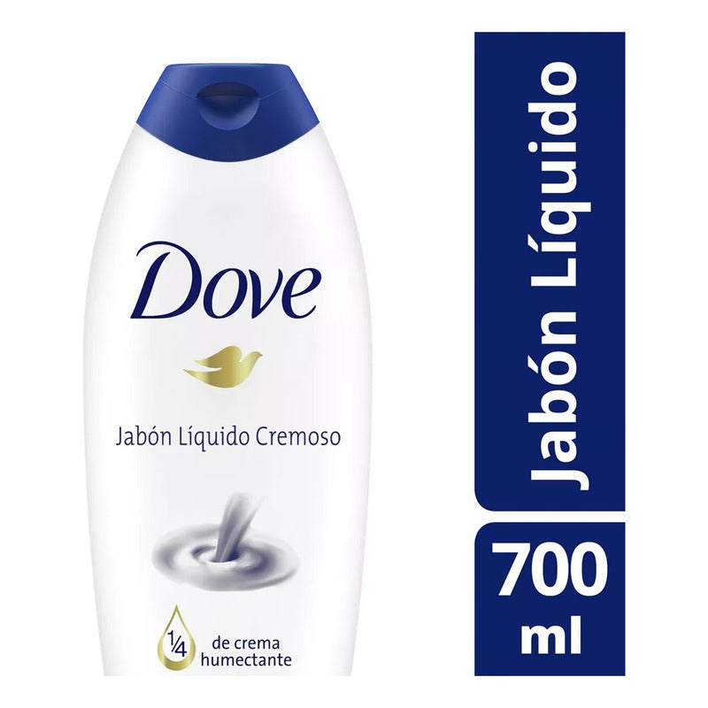 Jabón Liquido Cremoso Dove 700ml Humectante Limpieza