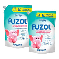 Pack X2 Suavizante Fuzol Piel Delicada 1l Frescura Suavidad