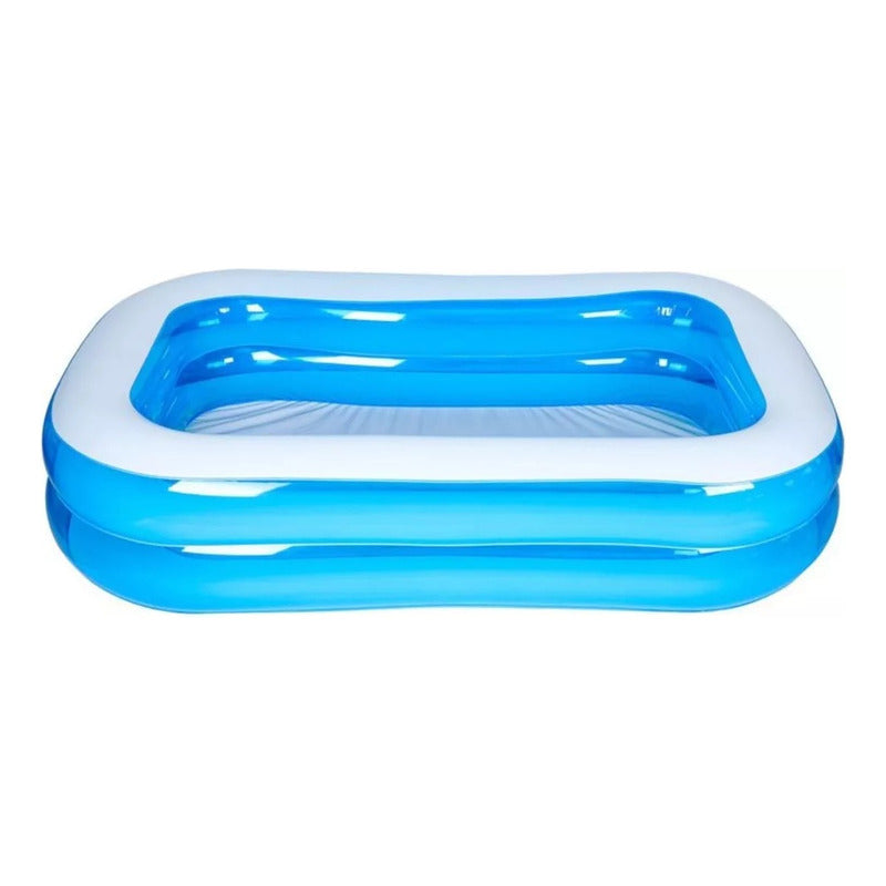 Piscina Familiar Inflable Rectangular 2m X 1.2m Verano Celeste