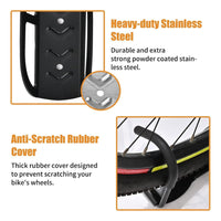 Pack X3 Porta Bicicleta Para Pared Gancho Colgador Bicicleta Negro