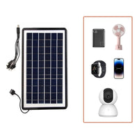 X2 Cargador Panel Solar Multifuncional Celular Energía Solar Negro 5v