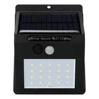 Lampara 30 Led Solar Reflector Exterior Jardin Sensor Luz Color Negro