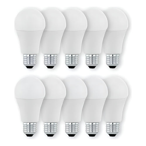 Pack 10 Ampolletas Led E-27 12w Blanco Fria/calida Sello Sec