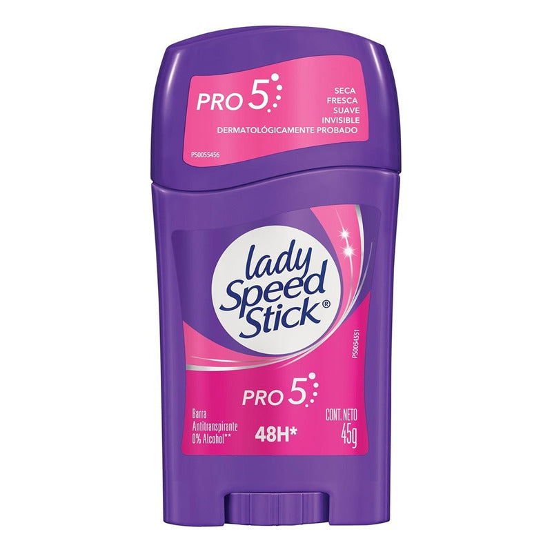 Desodorante Barra Lady Speed Stick Antitranspirant Pro 5 45g