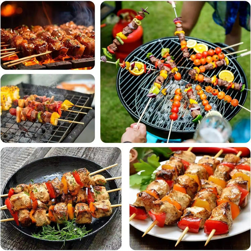 Palos Anticuchos Gruesos 45cm Brochetas Pinchos X 500 Ud.