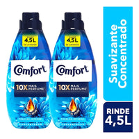 Pack X2 Suavizante Comfort Concentrado 1 L Frescor Intenso