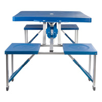 Mesa Plegable Camping 4 Asientos Tipo Maleta Multiuso Jardín
