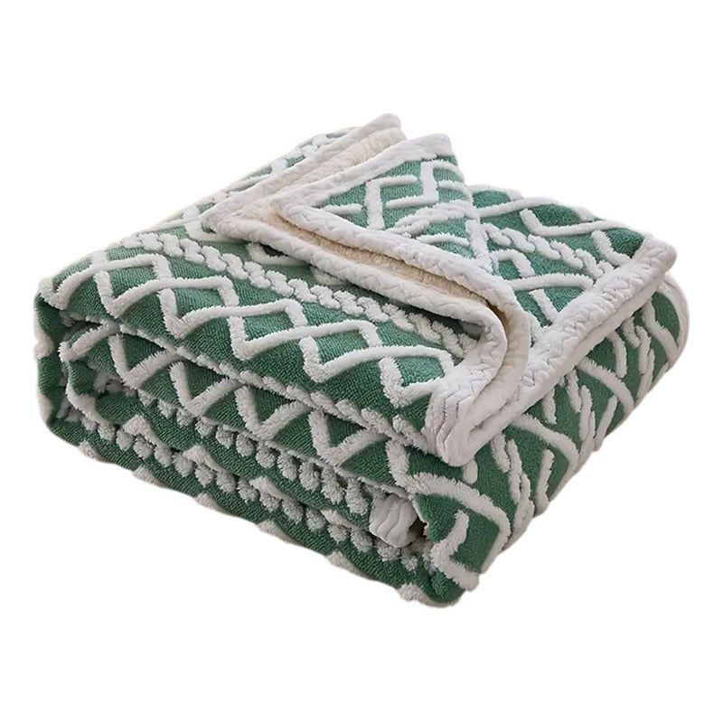 Frazada Sherpa Texturizada Diseño Premium Polar 160x220cm