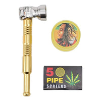 Set De Pipa Diseño Calavera + Moledor + Rejillas