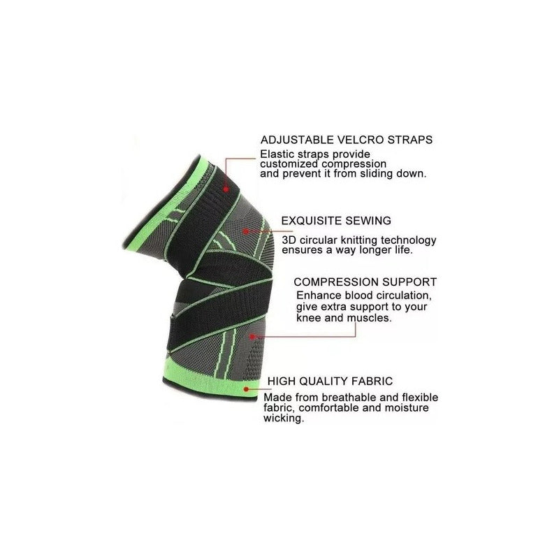 Rodillera Elastica Compresion Gym Correr Deportes Ortopedica