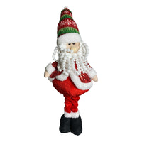 Pack 2 Monos Patas Largas Adorno Navidad Decoración Pascuero