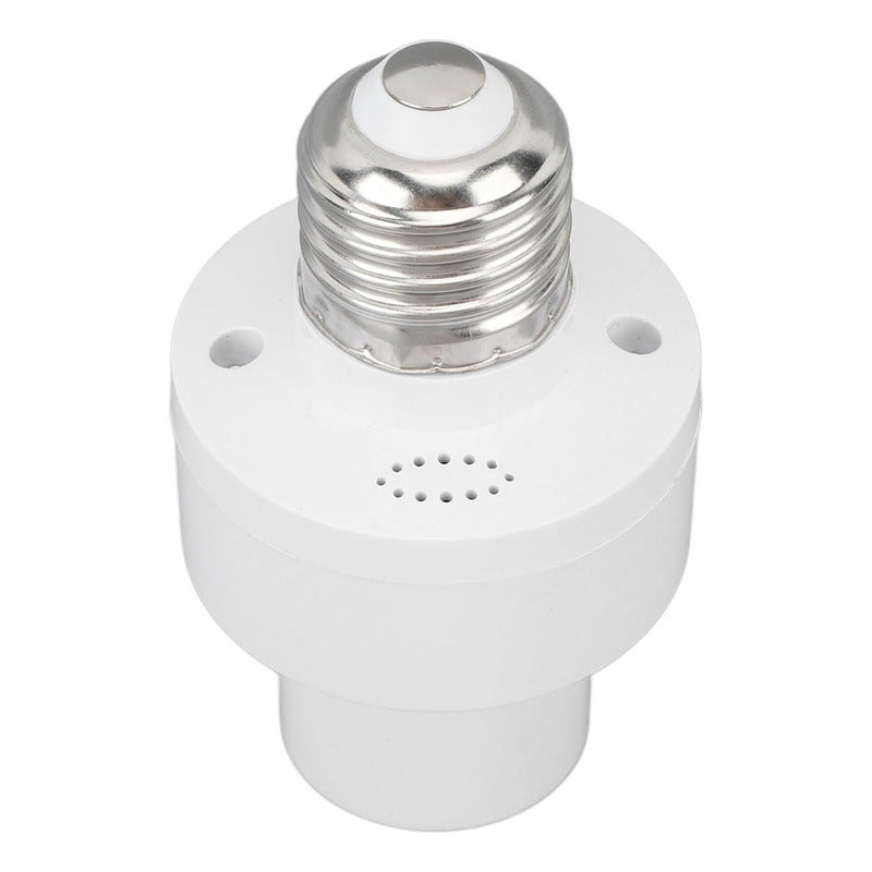X2 Soquete Adaptador Soporte Ampolletas Sensor Movimiento Blanco