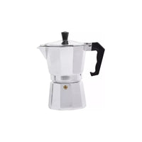 Cafetera Espresso Italiana Aluminio 3 Tazas Cocina Tetera Blanco