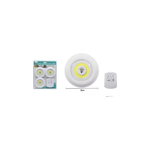 Luces Led Inalámbricas Con Mando A Distancia Juego 3 Portati Blanco