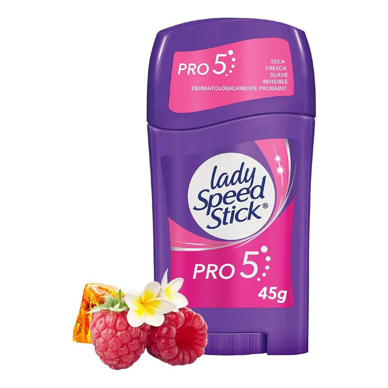 Desodorante Barra Lady Speed Stick Antitranspirant Pro 5 45g