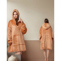 Pack X2 Polerones Sherpa Con Capucha Poleron Chiporro Huggle Hoodie Pijama Invierno Polar M&a Store