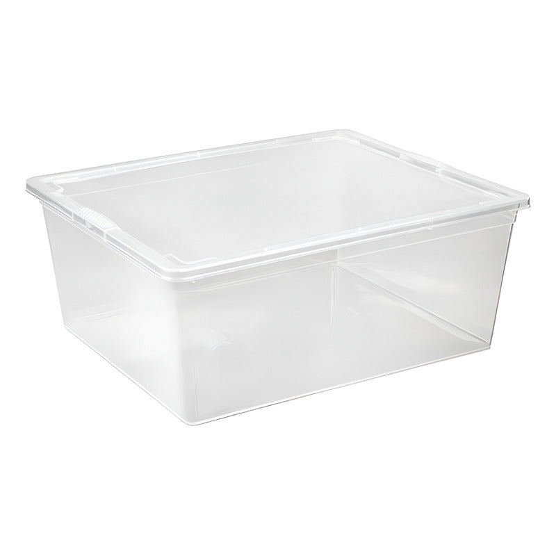 X2 Caja Organizadora Apilable Reyplast Modubox 19 L Con Tapa Color Transparente Lisa