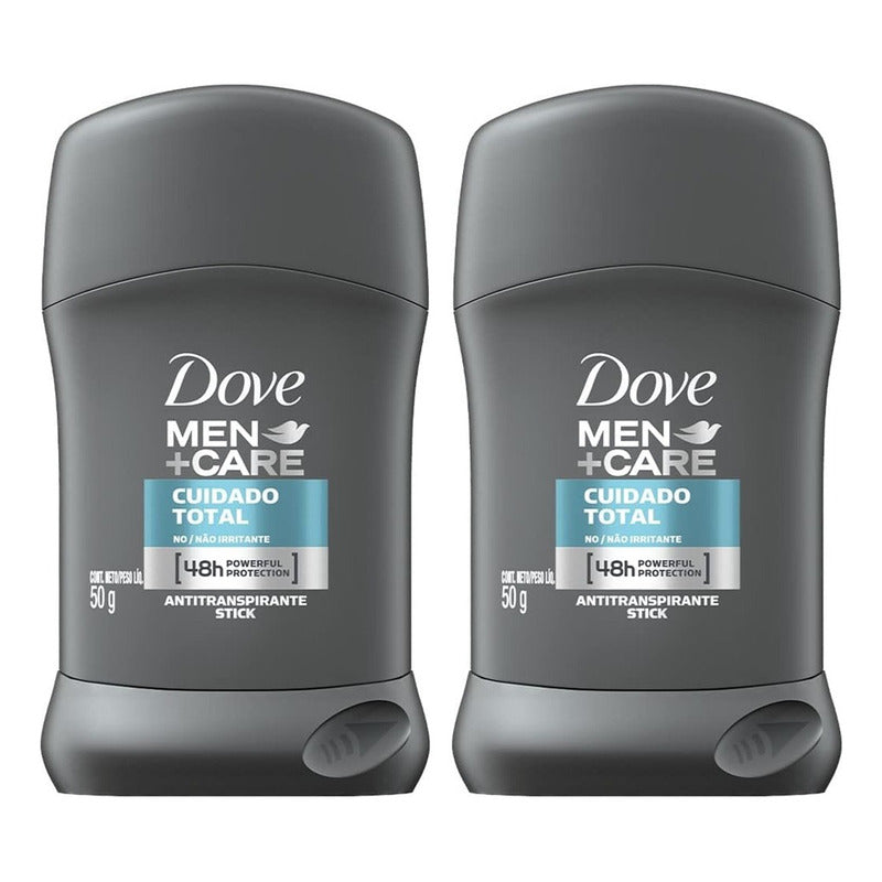 Pack X3 Desodorante Dove Men Barra 50g Cuidado Total 48h Cuidado Total