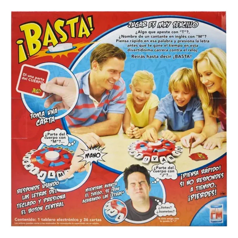 Basta Juego De Mesa Basta Familiar Niños Fiesta Piensa Rapid