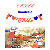 Banderines Guirnaldas Chilenas Decoracion Fiestas Patrias 5m