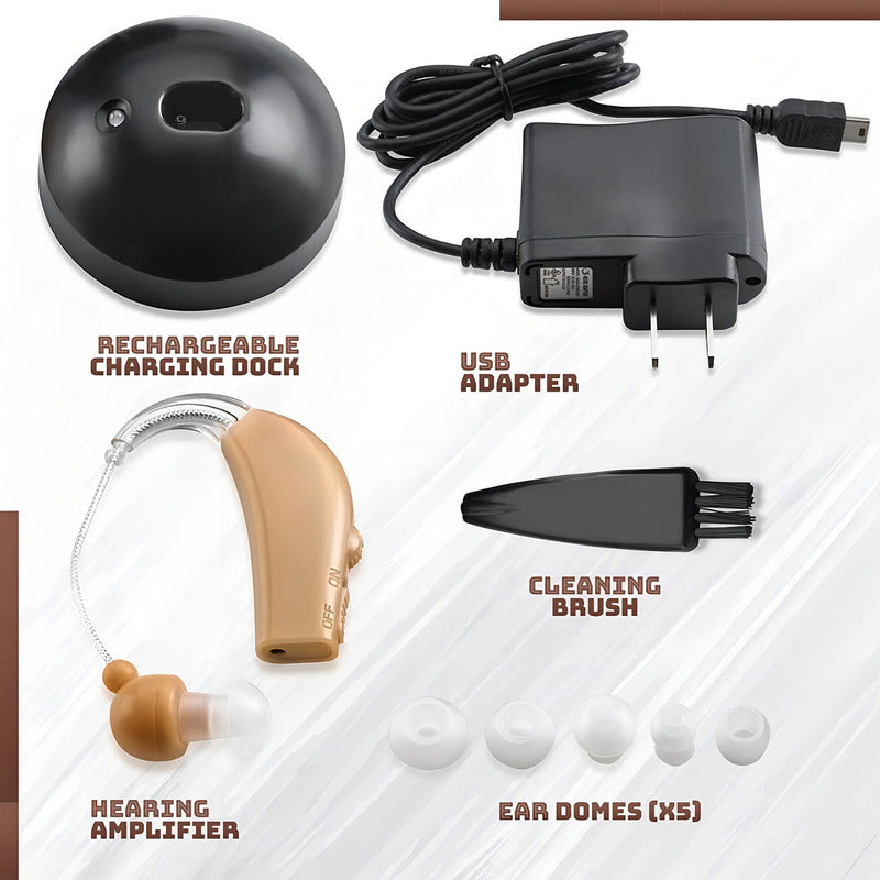 Audífono Ortopédico Amplificador Para Sordera Recargable