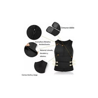 Faja Polera Camiseta Reductora Modeladora Hombre Con Velcro