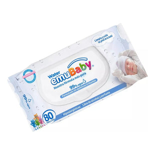 Toallitas Húmedas Water Emubaby 80unid Hipoalergénicas