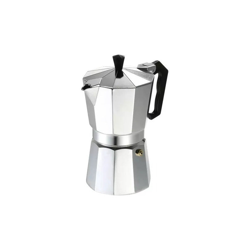 Cafetera Espresso Italiana Aluminio 3 Tazas Cocina Tetera Blanco