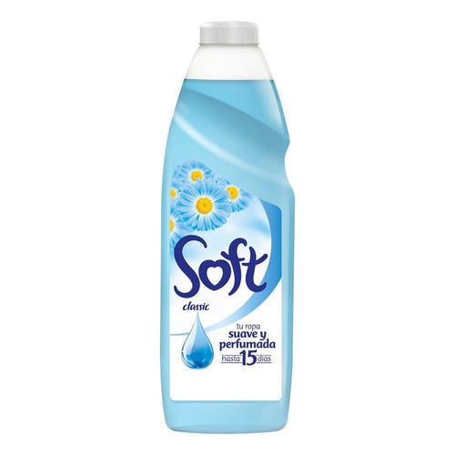 X2 Suavizante Soft Clásico Liquido 1l Ropa Suave Perfumada