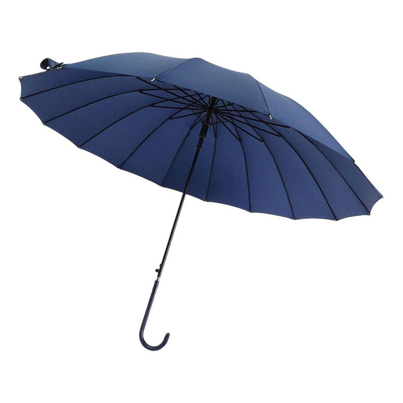 X2 Paraguas Automático Mango Curvo 16 Varillas Resistente