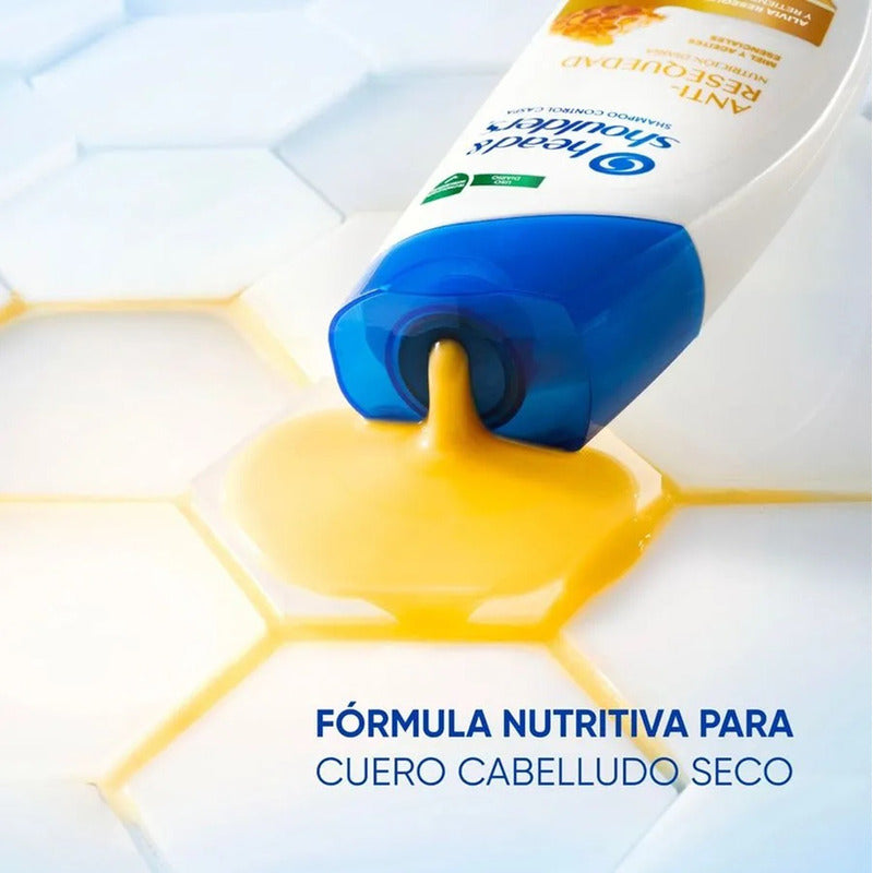 Shampoo Head & Shoulders Anti-resequedad 375ml Miel Aceites