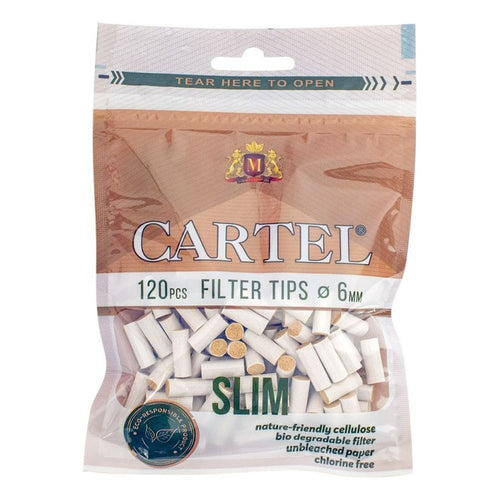 Filtro Para Cigarrillo Slim Long 6mm 120 Filtros  Natural