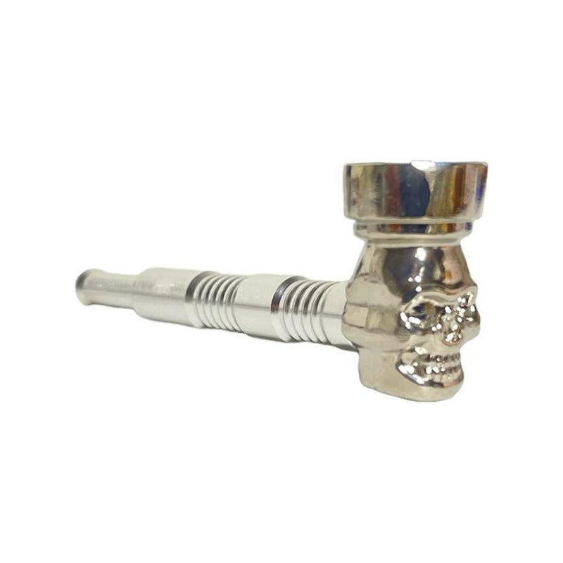 Set De Pipa Diseño Calavera + Moledor + Rejillas