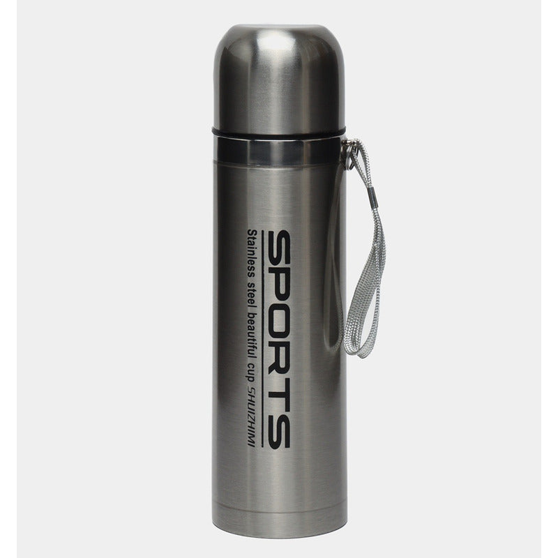Termo Doble Capa Sport Acero Inoxidable Metalizado 500ml