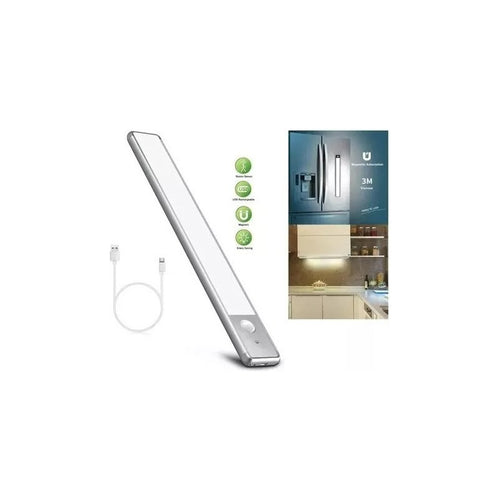 Luz Led Recargable Con Sensor Movimiento Iluminacion Hogar Blanco