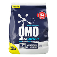 Pack X2 Detergente Omo Concentrado Polvo Ultra Power 2.7kg