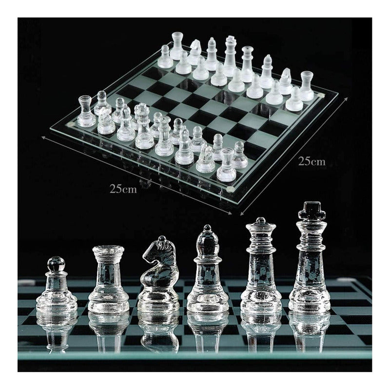 Tablero Ajedrez De Cristal Juego De Ajedrez De Lujo Tablero
