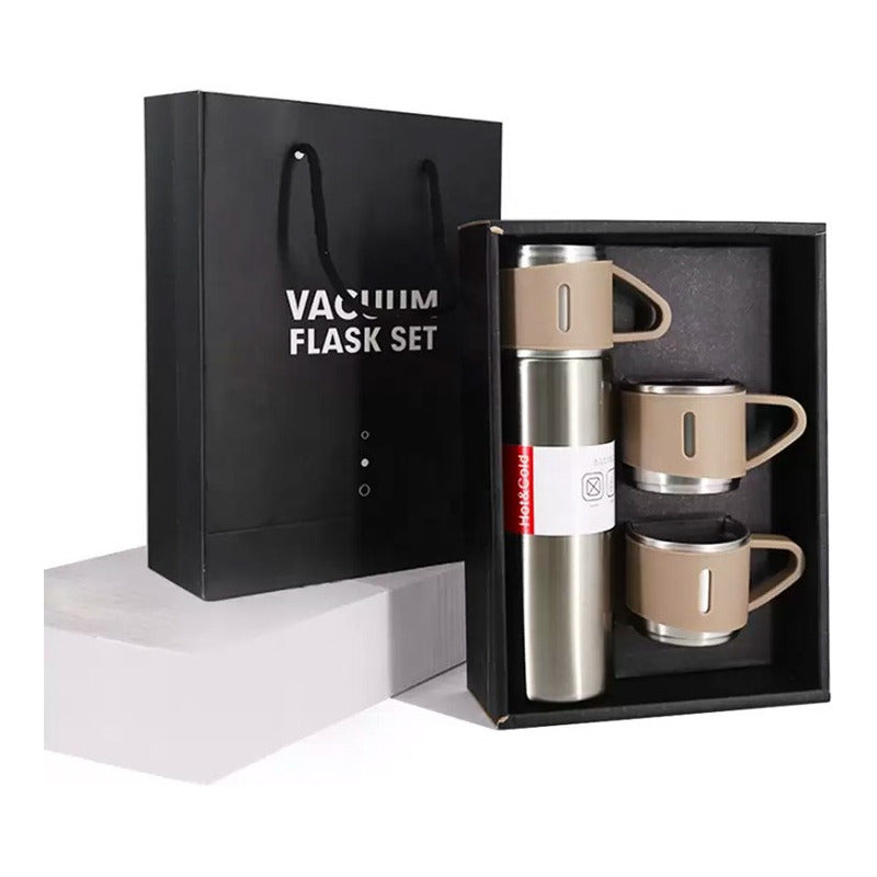 Set Termos De Agua Caliente Frio Termo Café Te+3 Tazas 500ml