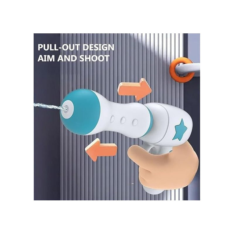 Pistola De Agua Con Mochila Lanza Agua Juguete Verano Infant Blanco