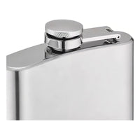 Petaca Equipo Futbol Colo Colo Acero Inoxidable 500 Ml Color Plateado